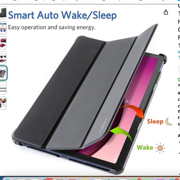 5 PACK ! Case Lenovo Tab M10 5G 10.61-Inch Android 13 Tablet, Slim Hard Back NEW - Picture 5 of 7